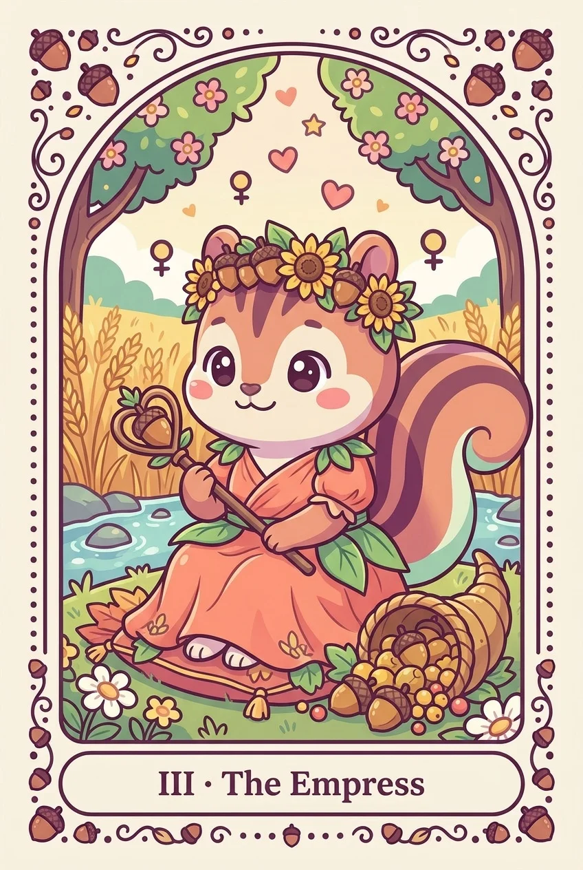 여황제 카드 그림