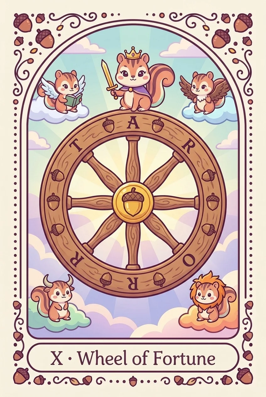 운명의 수레바퀴 카드 그림