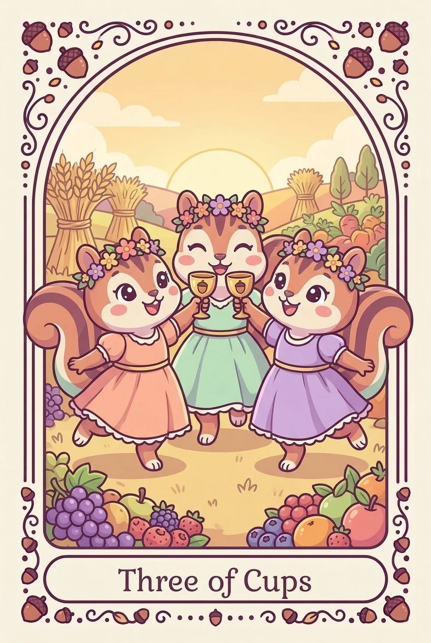 컵 3 카드 그림