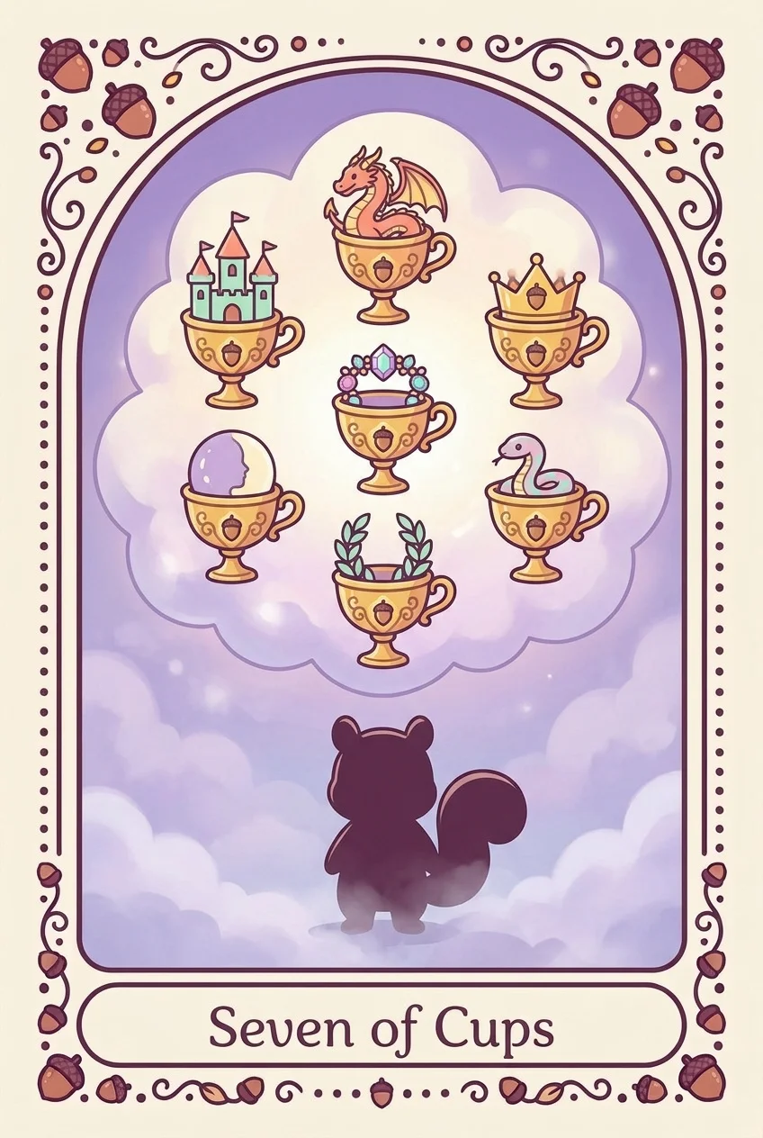 컵 7 카드 그림