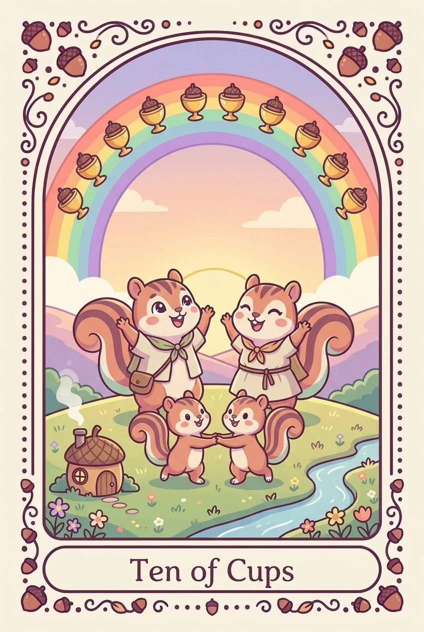 컵 10 카드 그림