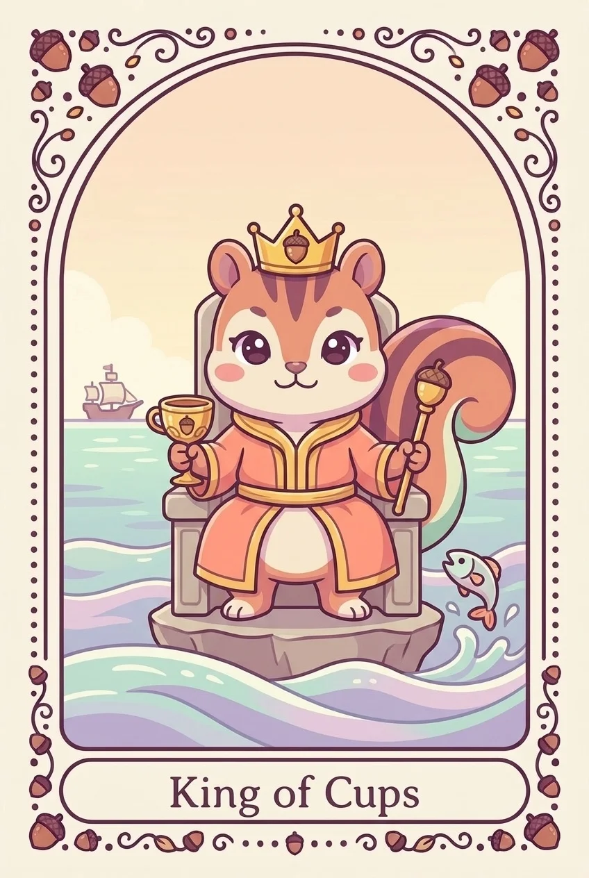 컵 킹 카드 그림