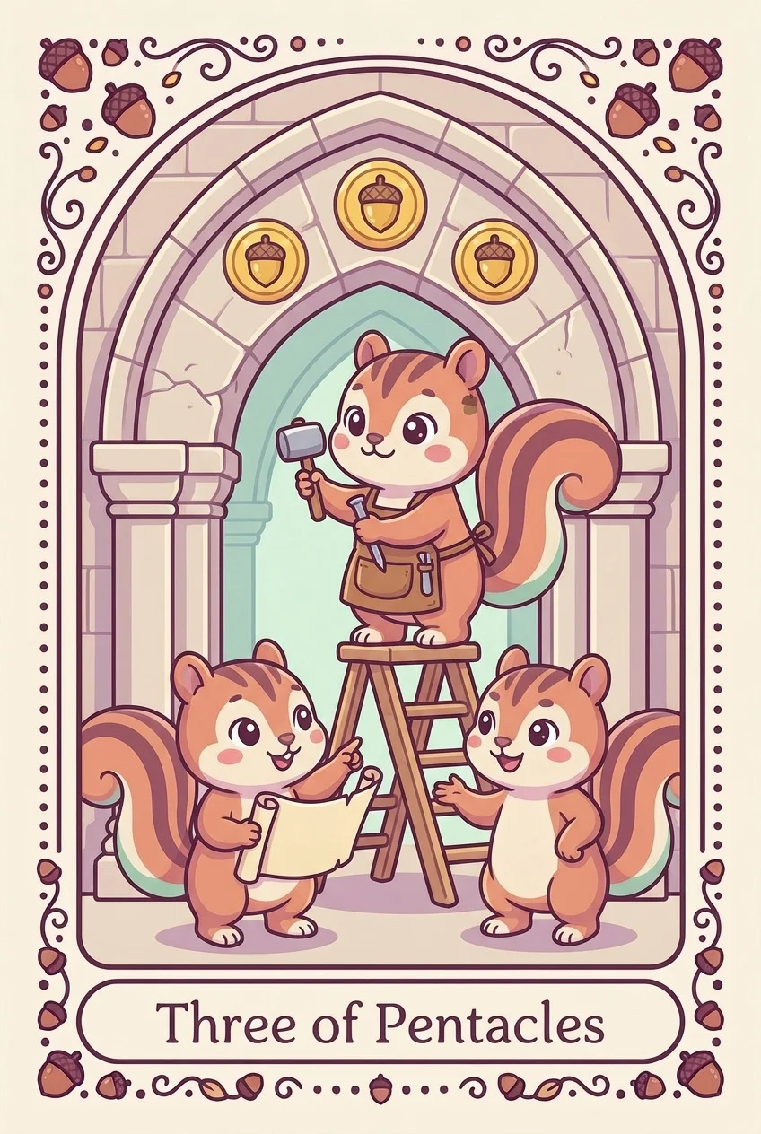 펜타클 3 카드 그림