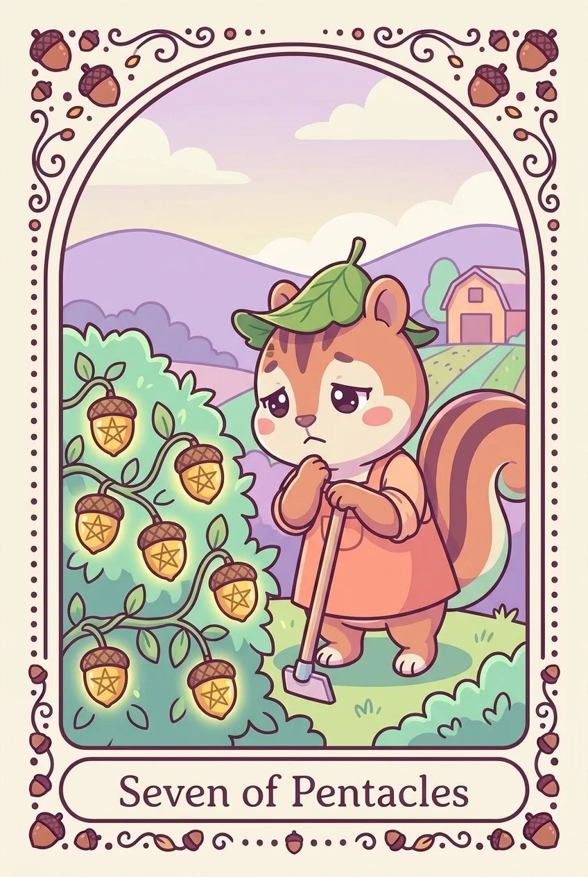 펜타클 7 카드 그림
