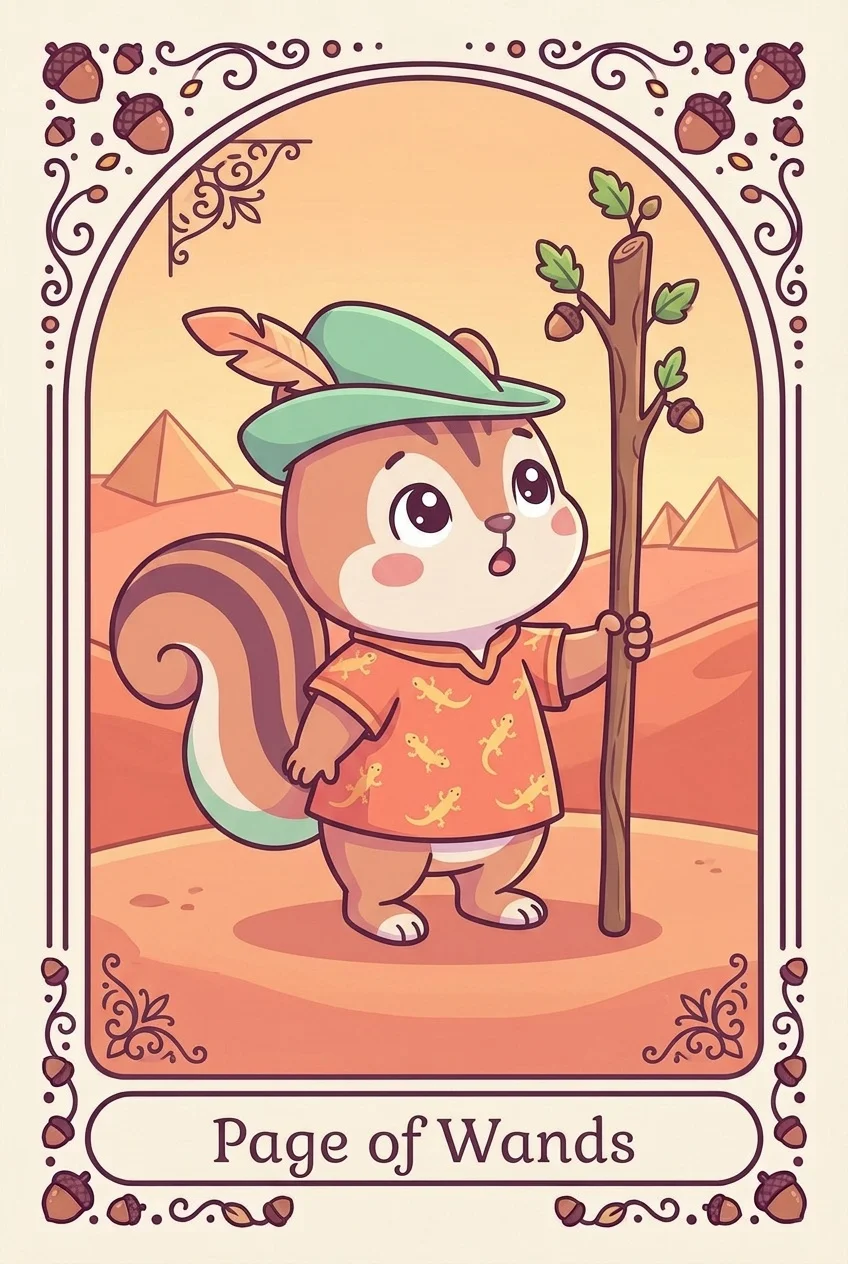 완드 페이지 카드 그림